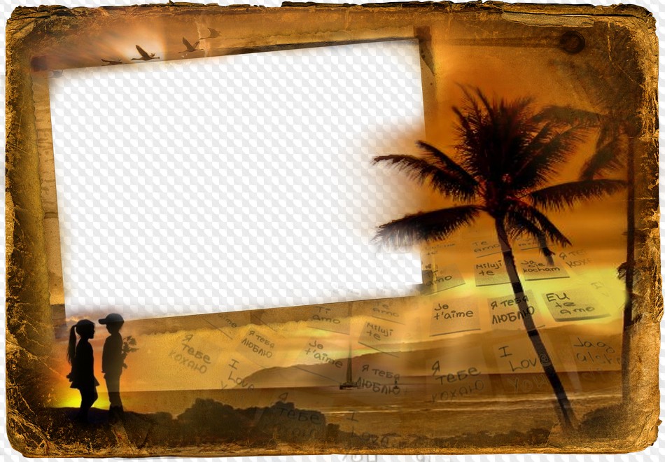 Photo frame Our memory about love ( free photo frame psd png download )