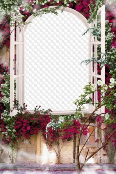 Open window photo frame