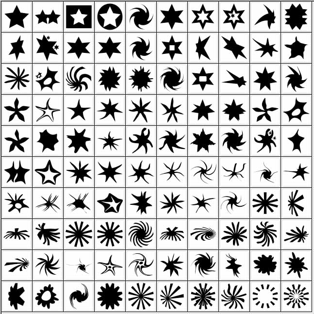 Actualizado: 146 СSH, un conjunto de formas, formas para Photoshop.