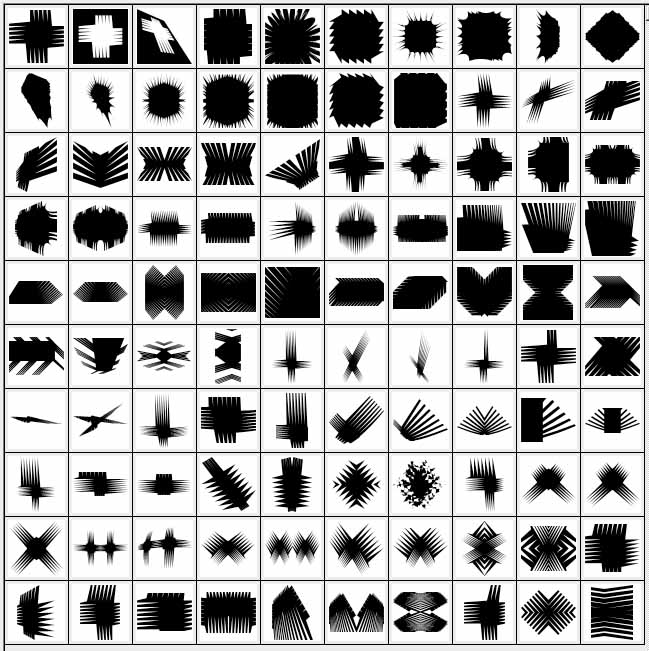 Actualizado: 146 СSH, un conjunto de formas, formas para Photoshop.