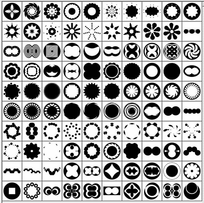 Actualizado: 146 СSH, un conjunto de formas, formas para Photoshop.