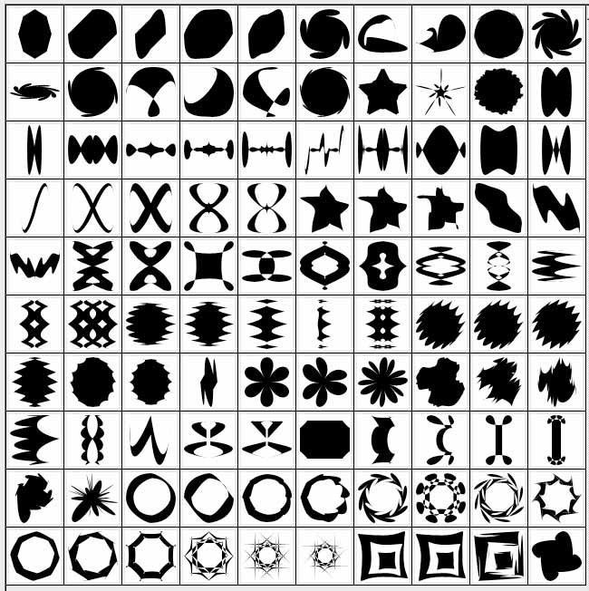 Actualizado: 146 СSH, un conjunto de formas, formas para Photoshop.