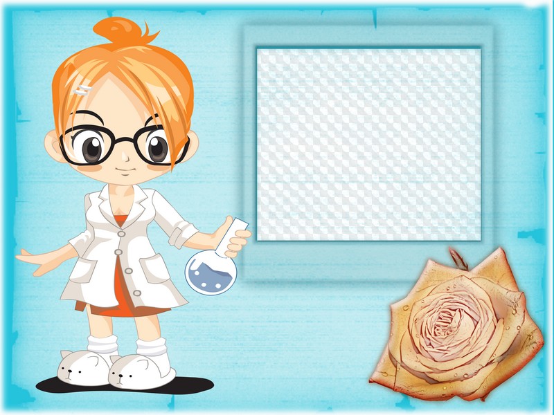 PNG, PSD, Medical worker, photo frame for doctors