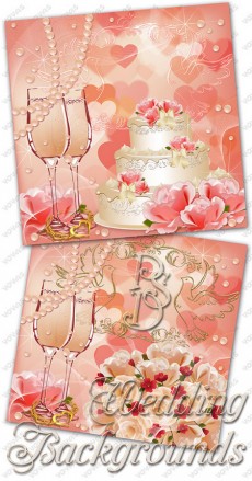 Elegant wedding backgrounds psd download