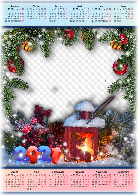 Telecharger Calendrier 2023 Psd Lanterne De Nouvel An 2021, Cadre De Calendrier Pour Photoshop. Calendrier  Pour Photoshop.