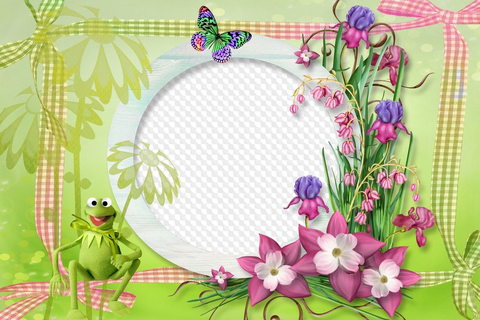 Baby Photo Frames 2 PSD + 2 PNG Photoshop Jolly Frog free download