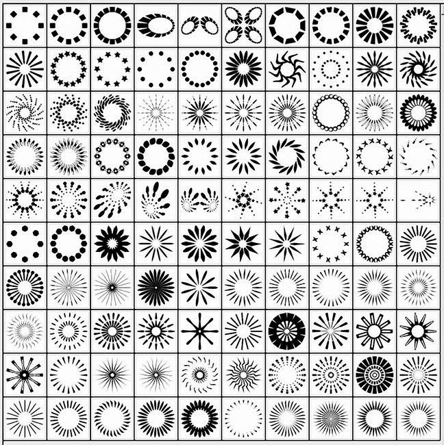 Updated Many different circles and rings, shapes for 13 CSH