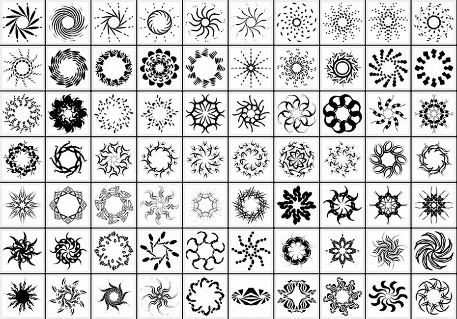 Updated Many different circles and rings, shapes for 13 CSH