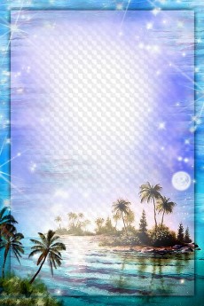 Nature Photoshop Frame - On Islands ( frame psd png download )