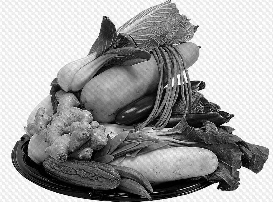 Vegetables, brushes, ABR