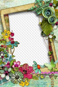 Free Children scrap frame psd - Good mood