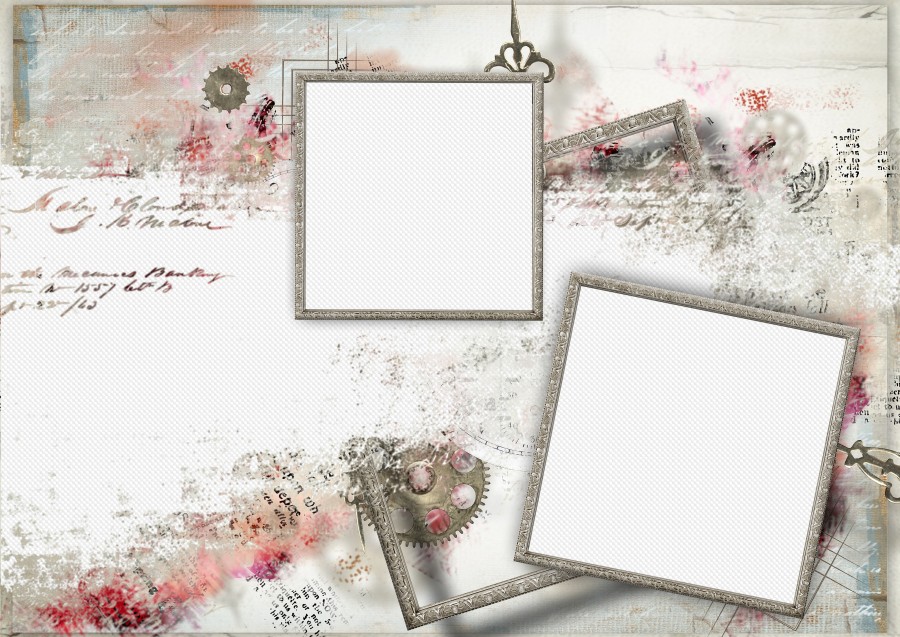 Male photo frame for 3 photos template PSD download for Photoshop