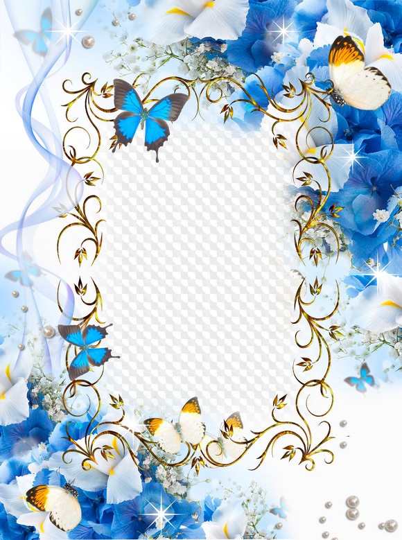 Blue flowers for March 8
