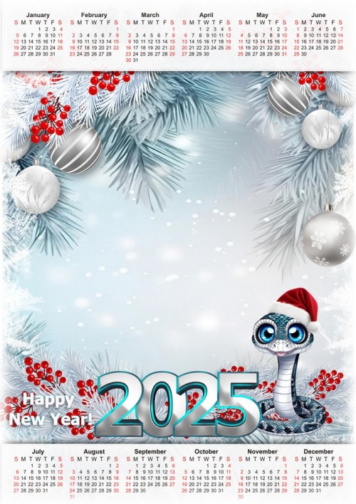 2025 Calendar Template JPG, PSD, PNG. Calendar for