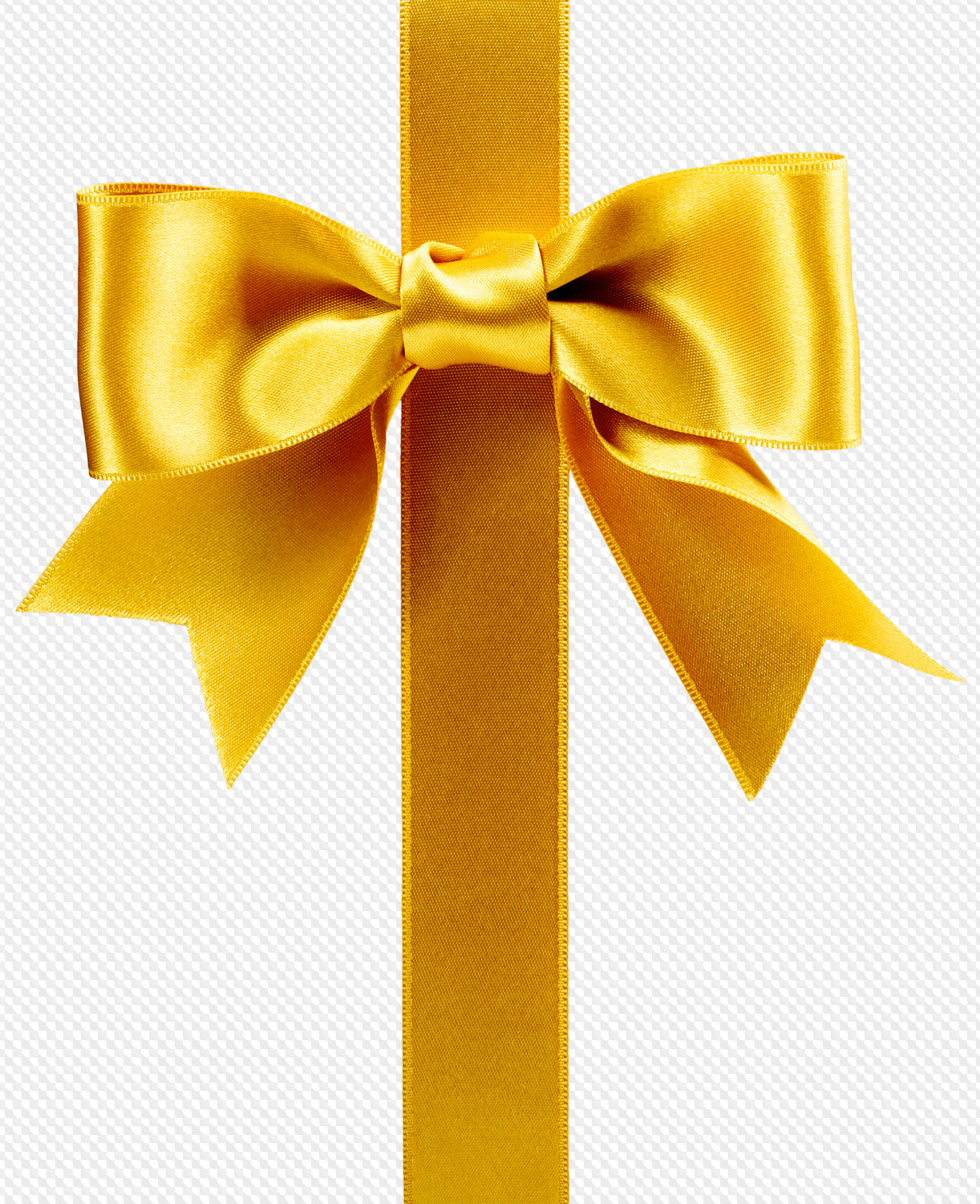 Golden Bows with Ribbons PNG transparent background, free download