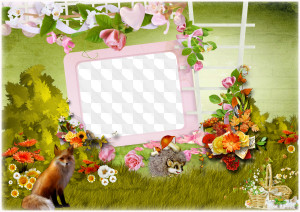 Nature frame for photoshop free download - On the forest glade