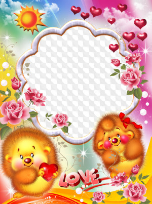 Free Romantic frame psd free download