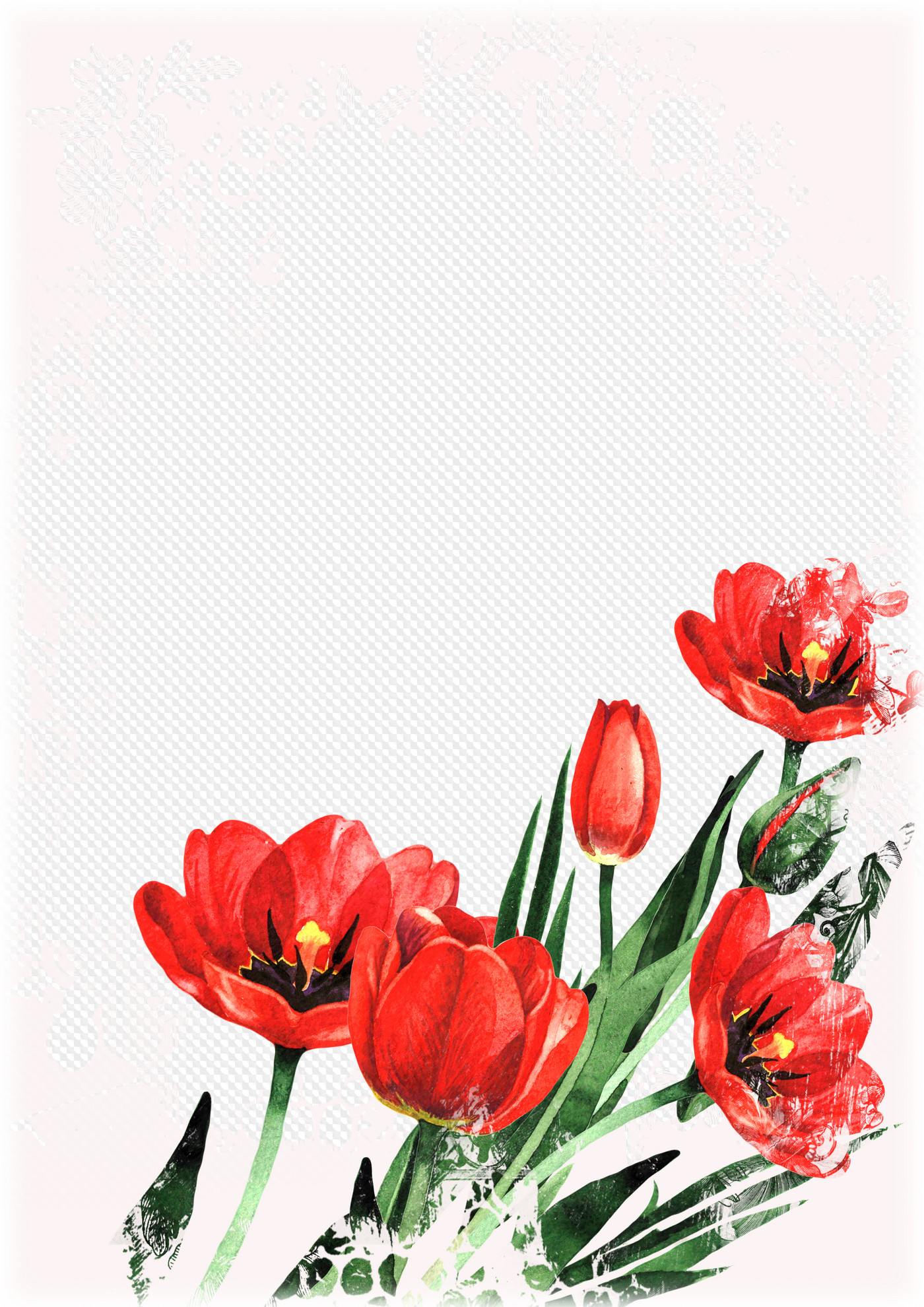 Poppies photo frame